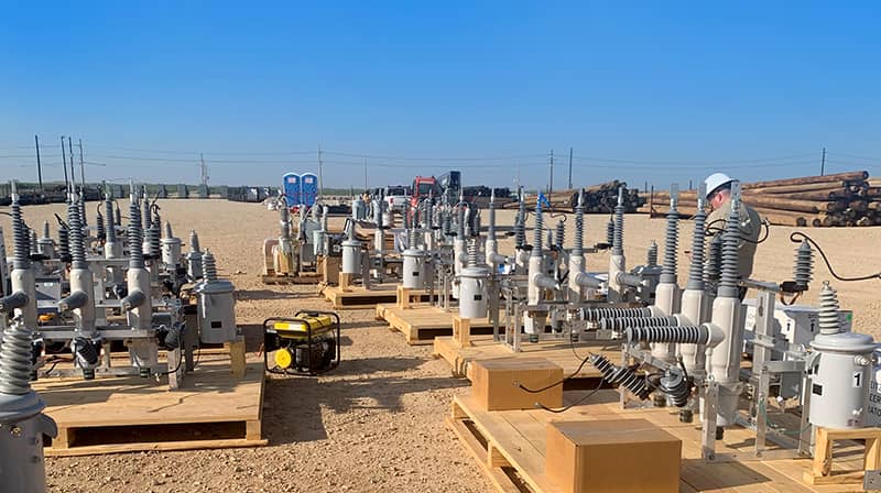 substation preconstruction in the field