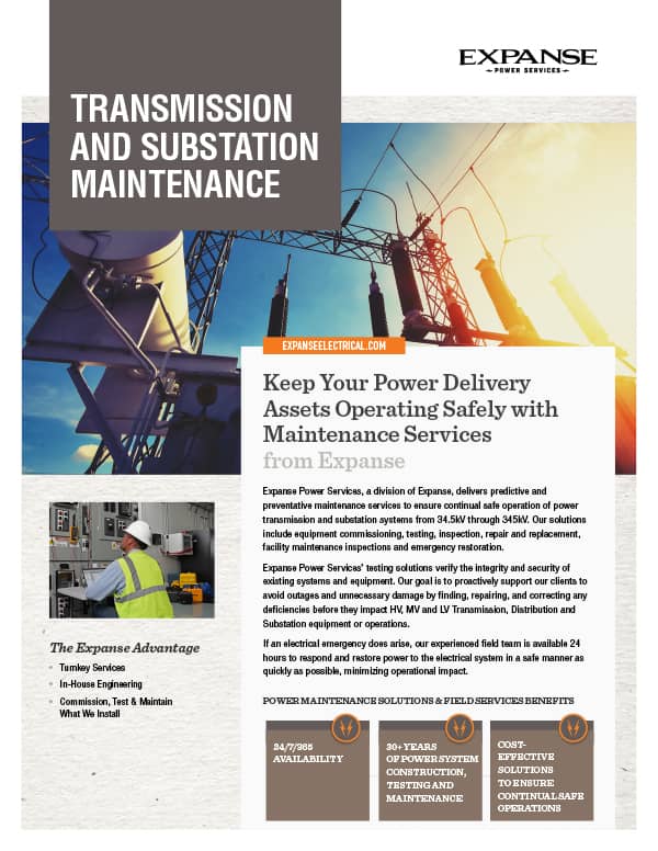 Transmission and Substation Maintenance Brochure