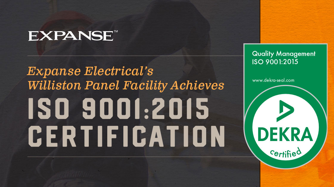 Expanse ISO-9001-2015-certified graphic
